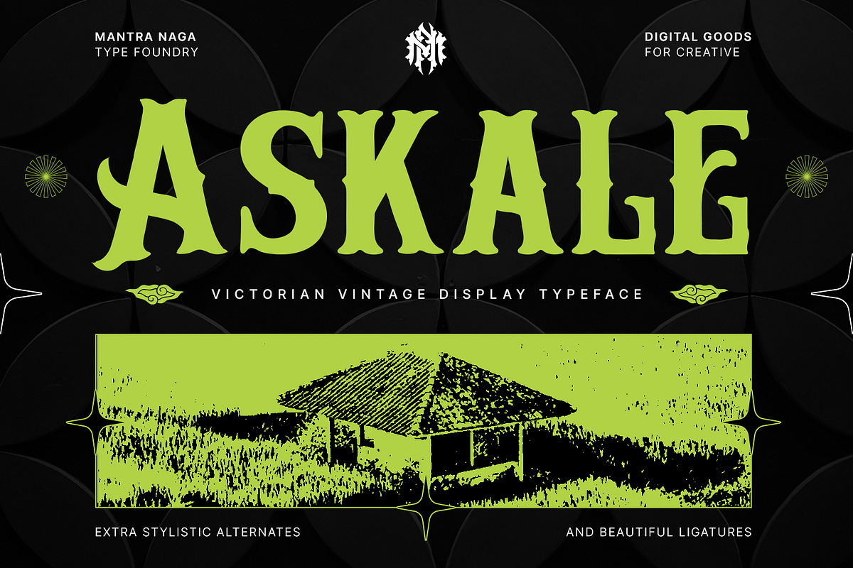 Askale - Victorian Vintage, a Font by Mantra Naga (Photo 1 of 10)