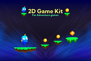 2D Platformer Game Kit, an Illustration by Kozmobot (Thumbnail 1 of 4)