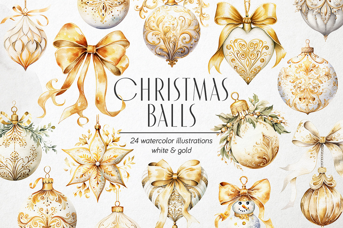 Christmas Baubles PNG Overlays, an Object Graphic by PixelJungle (Photo 1 of 4)