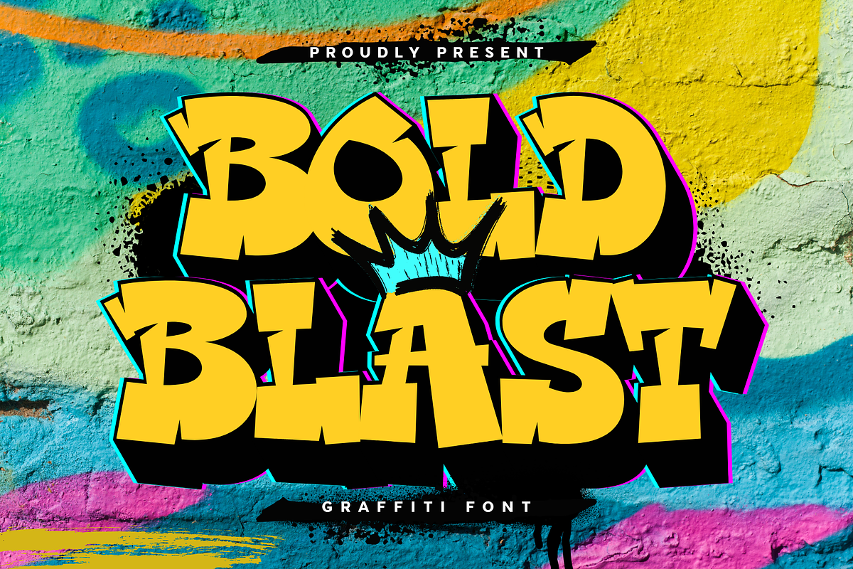 Bold Blast - Urban Graffity Font, a Handwritten Font by Sronstudio (Photo 1 of 16)