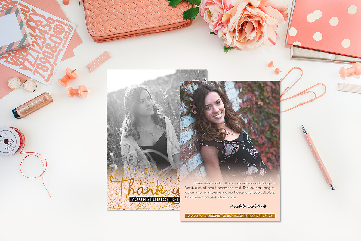 Studio Thank You | Pink Airbrush, a Card Template by Sleeklens (Photo 4 of 4)