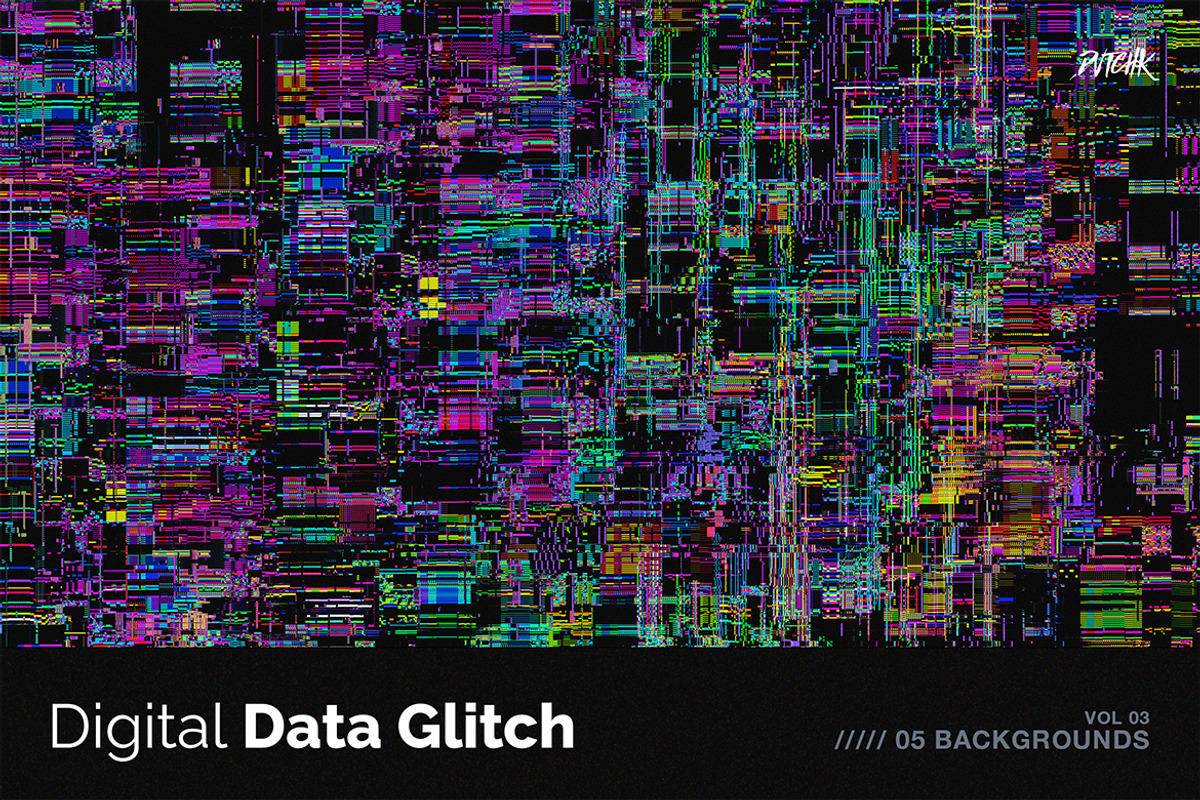 Digital Data Glitch V03, a Background Graphic by dvtchk (Photo 4 of 6)