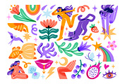Modern doodle, abstract art set, a Decorative Illustration by PaperTrident (Thumbnail 2 of 3)