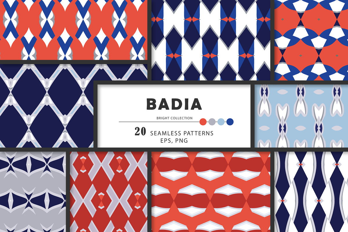 BADIA geometric seamless patterns., a Pattern Graphic by Peolla (Photo 1 of 10)