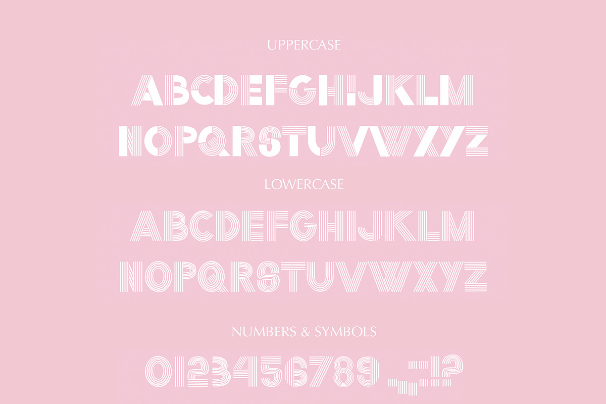 Stardust Multiline Retro Font, a Sans Serif Font by Mastilo Designs (Photo 3 of 8)