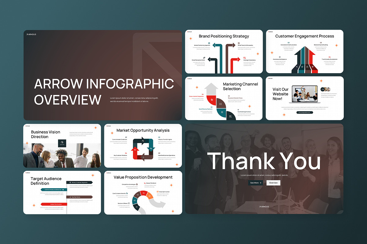 Arrow Infographic Google Slides, a Presentation Template by Antstheme (Photo 3 of 4)