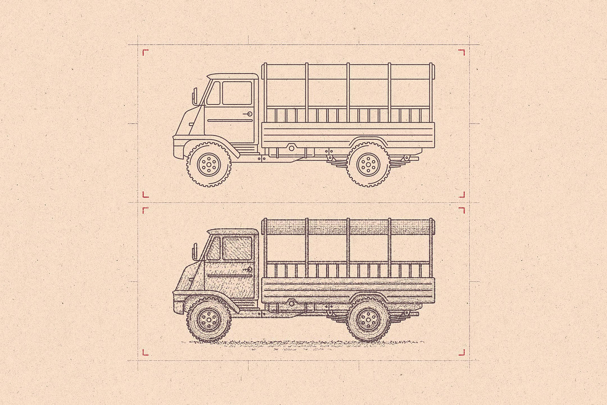 12 Vintage Outline Brushes, a Brush Add-On by 2DFUNS (Photo 3 of 3)
