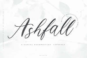 Ashfall A Luxury Calligraphy Font