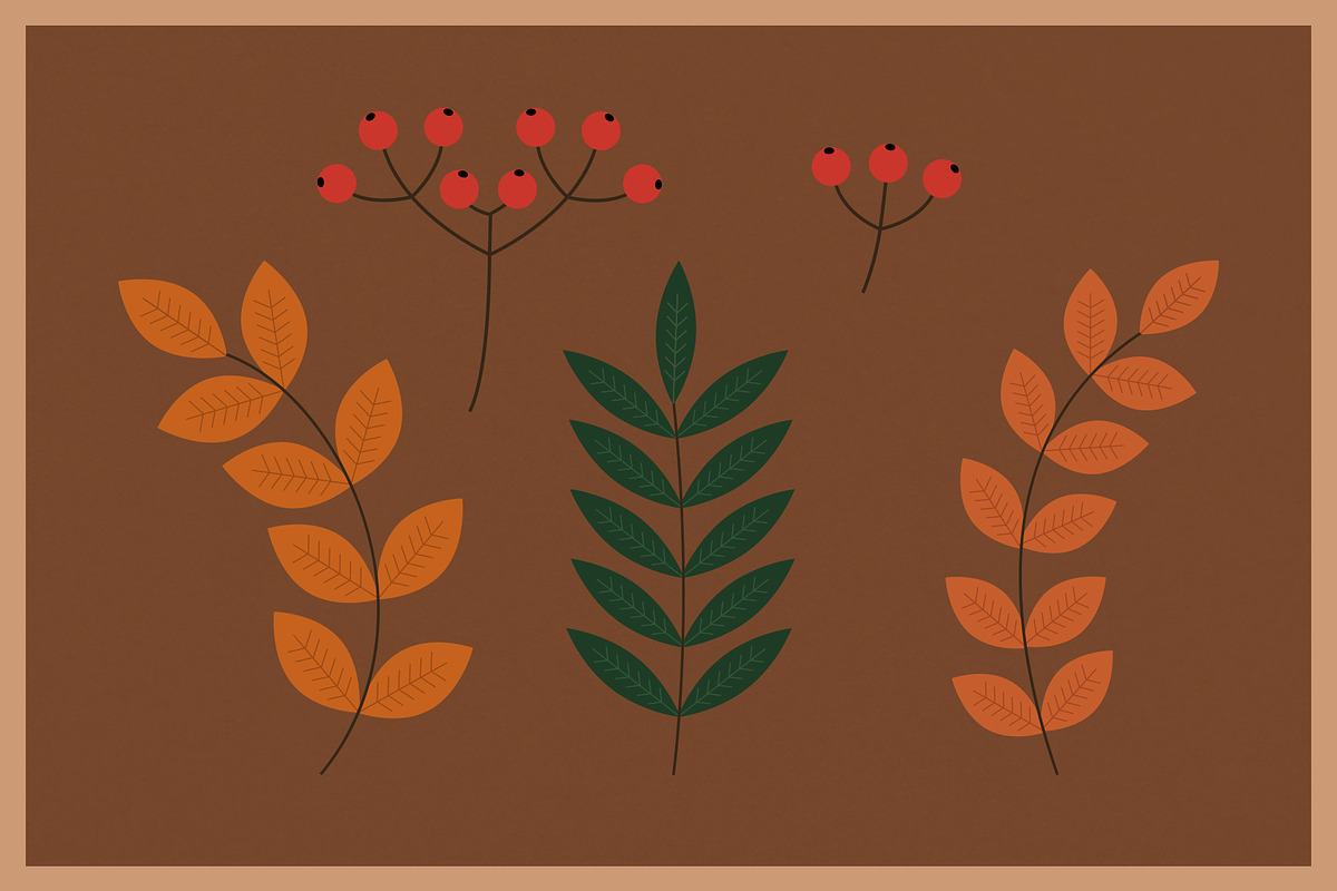 Autumn Nature Vector Collection, a Decorative Illustration by Type Twice (Photo 3 of 10)