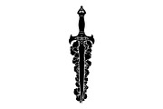 Ornamental Dagger Silhouette Bundle, an Object Illustration by Gaye Art (Thumbnail 7 of 15)