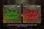 Cursed Obscure Death Metal Font, a Blackletter Font by Fonday Studio (Thumbnail 10 of 19)