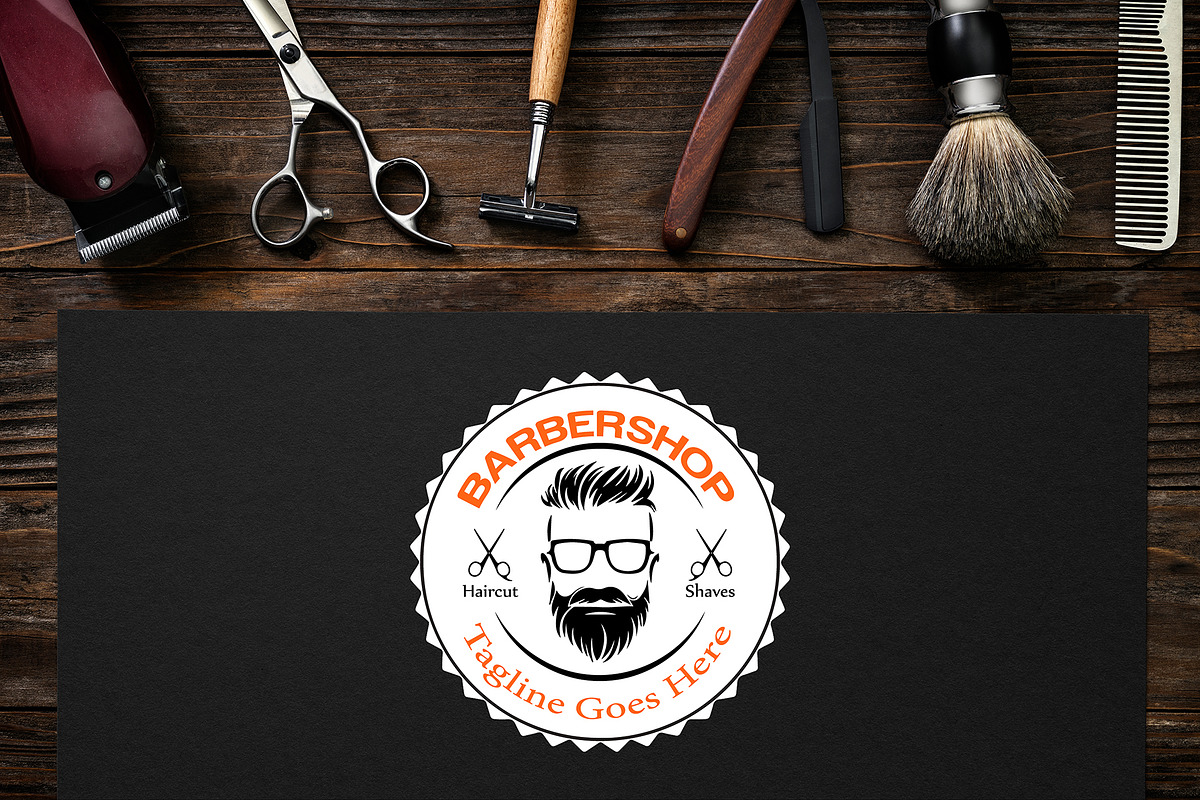 Luxury Barbershop Logo Design, a Branding & Logo Template by YUDesignStore (Photo 7 of 8)