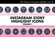 Instagram Story Highlight Icons 1, a Social Media Template by Marmalade Moon (Thumbnail 1 of 3)