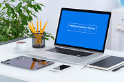 5 Workplace MacBook Display Mockups, a Mac Mockup by Textures & Backgrounds (Thumbnail 6 of 6)