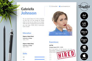 Creative Resume / CV - Gabriella