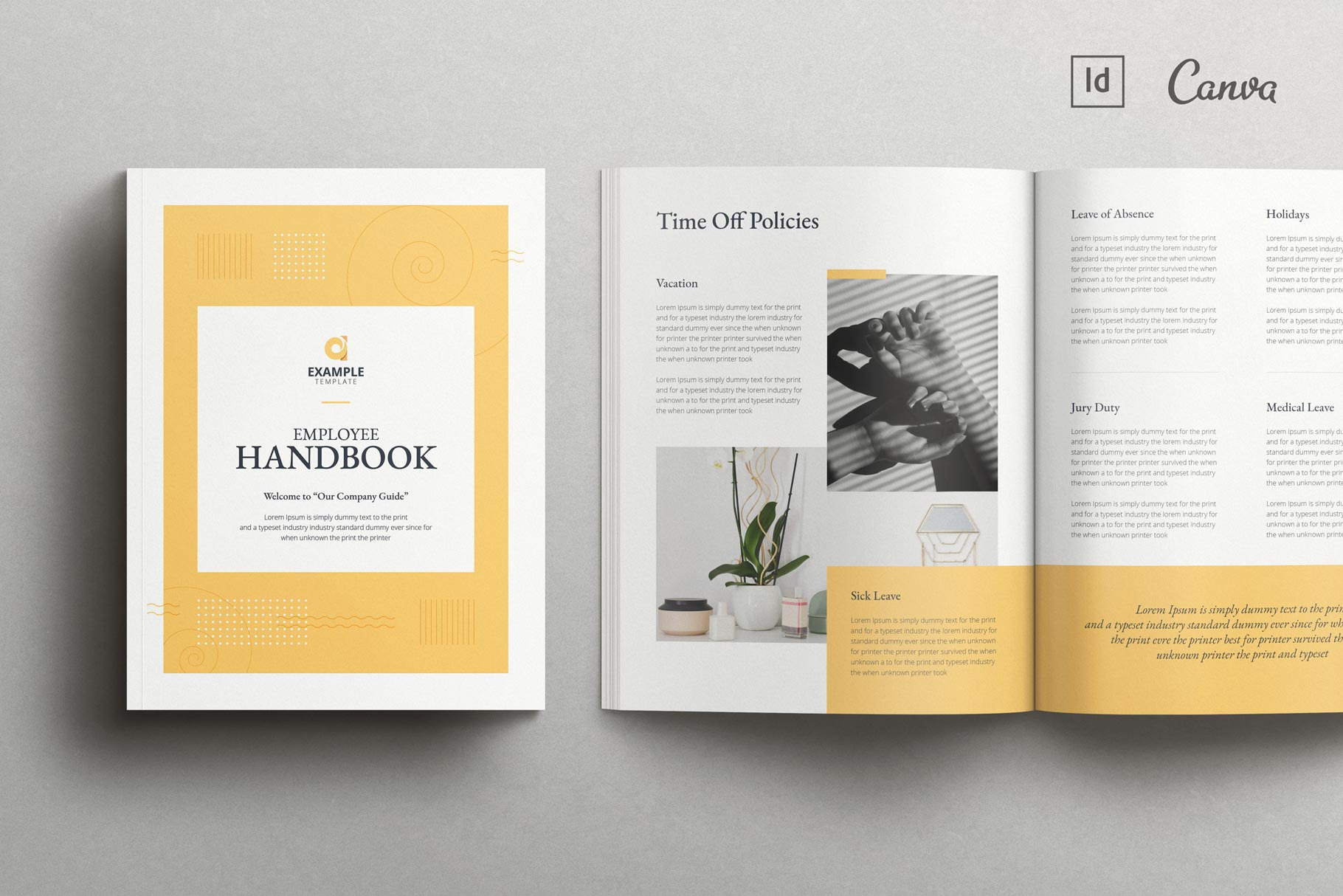 Employee Handbook Template, a Magazine Template by TemplatesForest