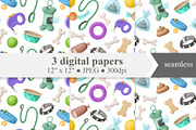 Dog items clipart + patterns, a Food Illustration by TheCuteShop (Thumbnail 2 of 5)