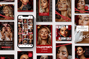 Medspa Instagram Templates Valentine, a Social Media Template by DesignsbyMariaStudio (Thumbnail 1 of 10)