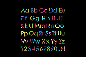 Modern Stylized Font.