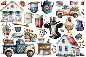 4th Of July Patriotic Farmhouse