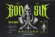 Violent Brave Brutalism Typeface, a Blackletter Font by alit design (Thumbnail 5 of 22)
