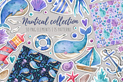 Nautical Collection | 65 elements, an Animal Illustration by Aquarellka (Thumbnail 1 of 7)