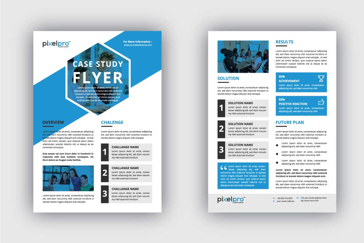 Case Study Flyer Template, a Flyer Template by Pixel Pro (Photo 1 of 4)