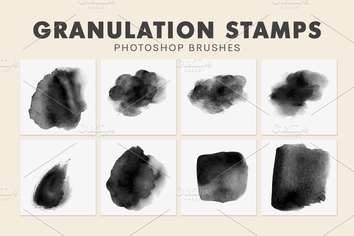 Granulation Stamps Photoshop Brushes, a Brush Add-On by AB-TheDesigner (Photo 3 of 4)