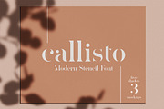 Callisto — Modern Stencil Font, a Serif Font by Eugene Tantsurin (Thumbnail 1 of 15)