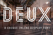 Deux inline, a Sans Serif Font by Studio Dot by dot (Thumbnail 1 of 6)