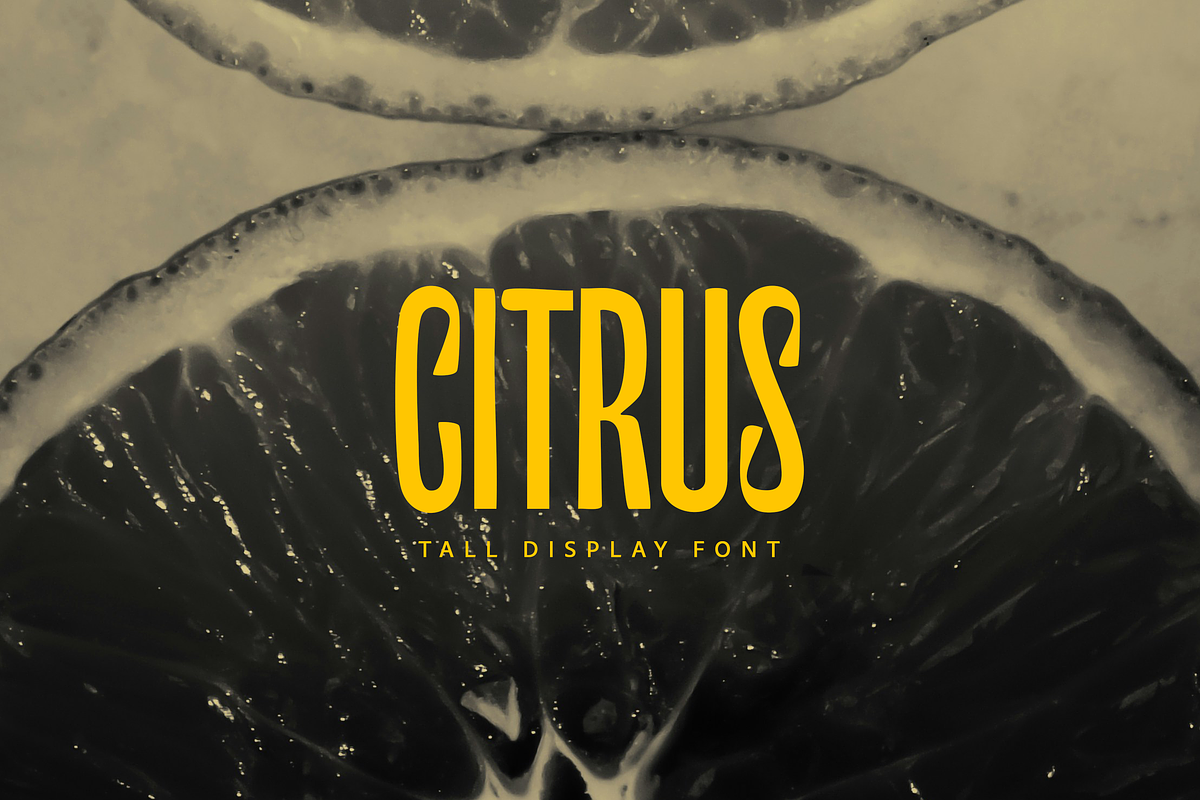 Citrus Tall Font, a Handwritten Font by gafaroff studio (Photo 1 of 5)