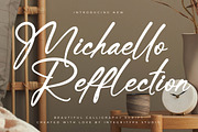 Michaello Refflection, a Script Font by Integritype Studio (Thumbnail 1 of 15)