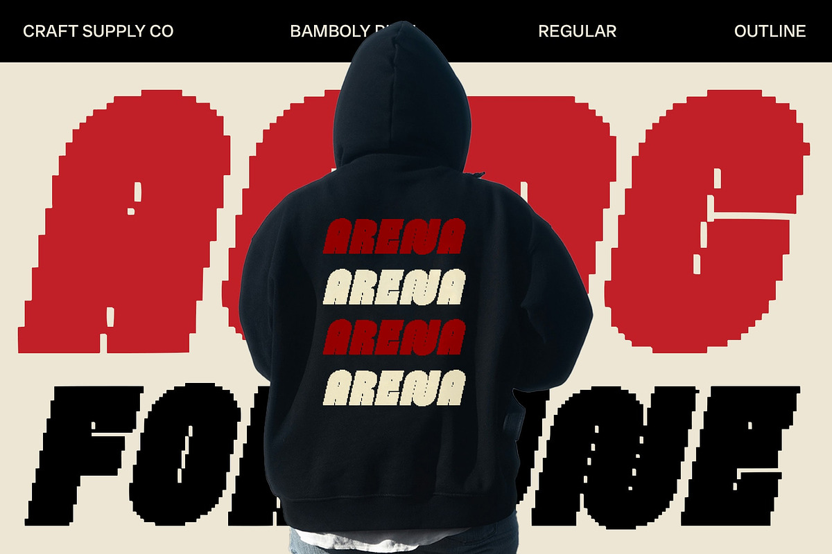 Bamboly Pixel, a Sans Serif Font by Craft Supply Co. (Photo 5 of 8)