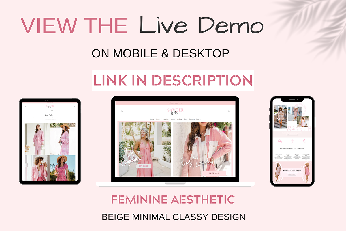 Boutique Shopify Theme, a Templates & Theme by Millennials Marketing (Photo 3 of 10)