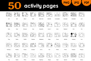Cut and Glue Animals Worksheets, an Education Illustration by Ksenya Savva (Thumbnail 2 of 6)