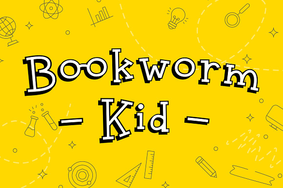 Bookworm Kid Display Font preview 7