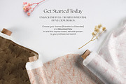 Line Art Leaf Seamless Patterns, a Pattern Graphic by Momosama Studio (Thumbnail 5 of 5)