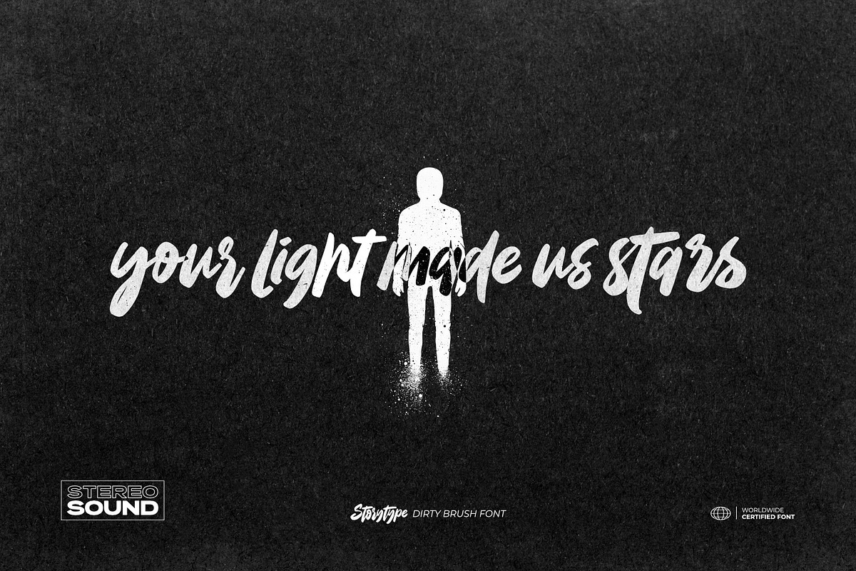 Storytype - Dirty Brush Font, a Script Font by ikiiko (Photo 3 of 7)