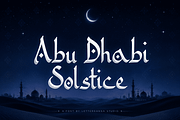 Abu Dhabi Solstice Font, a Handwritten Font by Letterhanna Studio (Thumbnail 1 of 11)