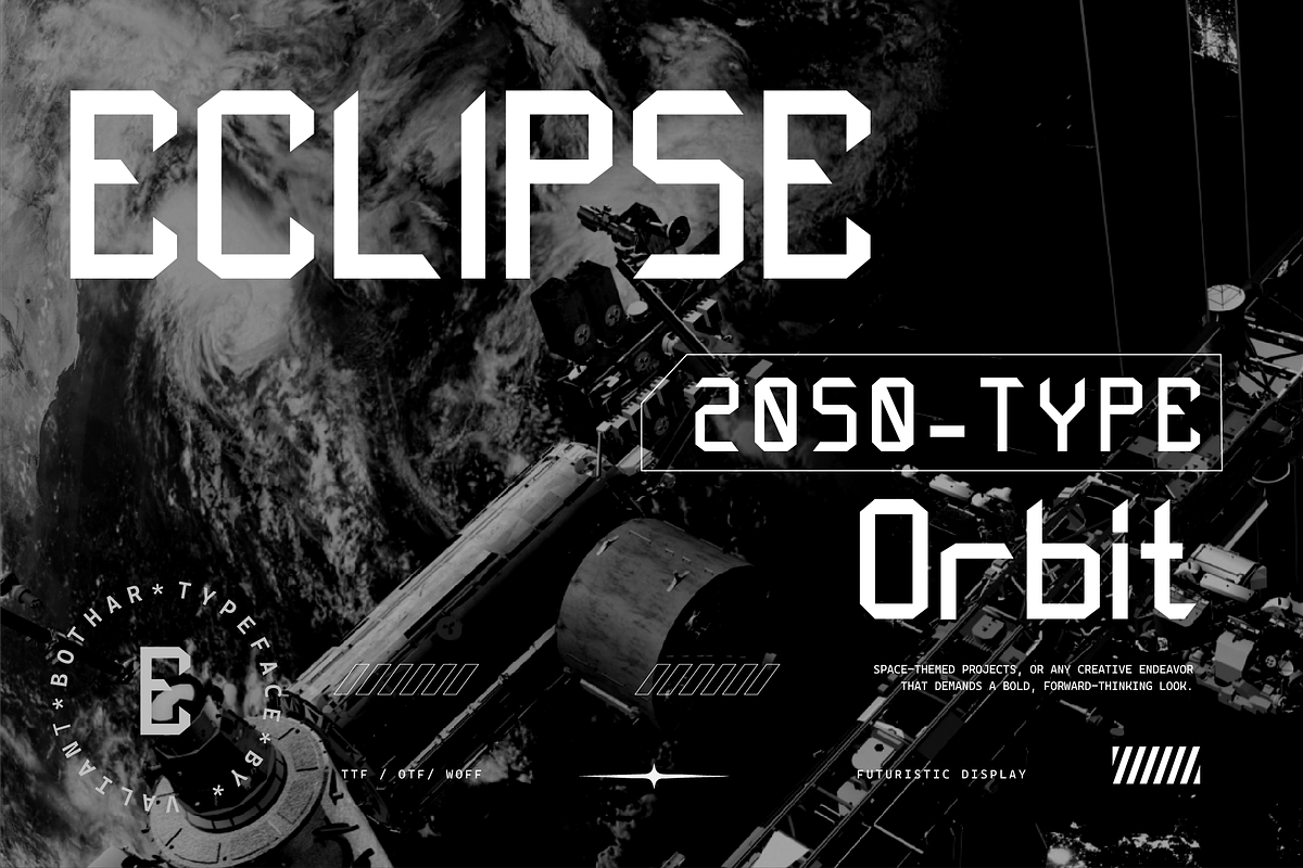 VB Horen - Futuristic Display Font, a Sans Serif Font by VALIANTBROTHA (Photo 7 of 11)