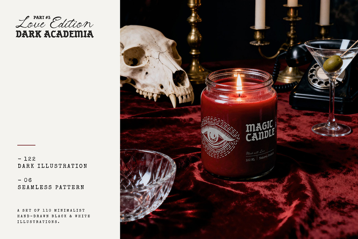 Dark Academia Love | Illustration, an Object Illustration by KetteCreate (Photo 2 of 13)