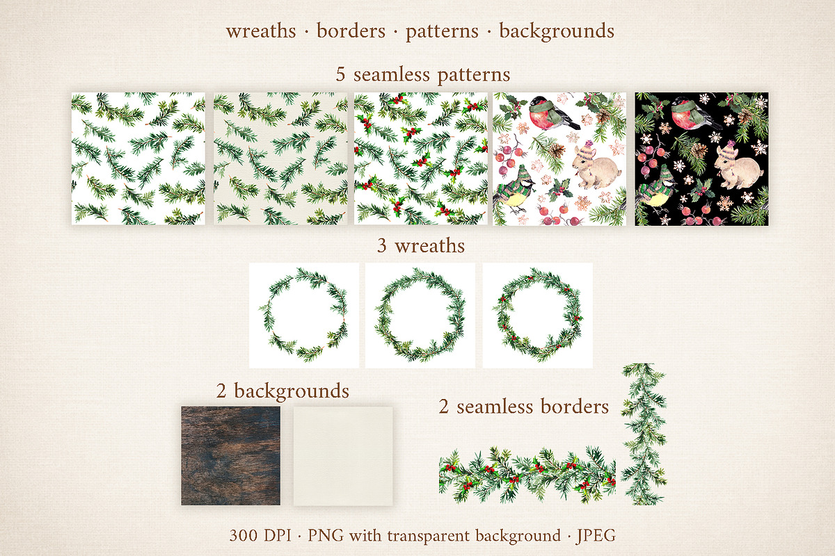 Watercolor forest, animals clipart, an Animal Illustration by Where summer is (Photo 6 of 9)