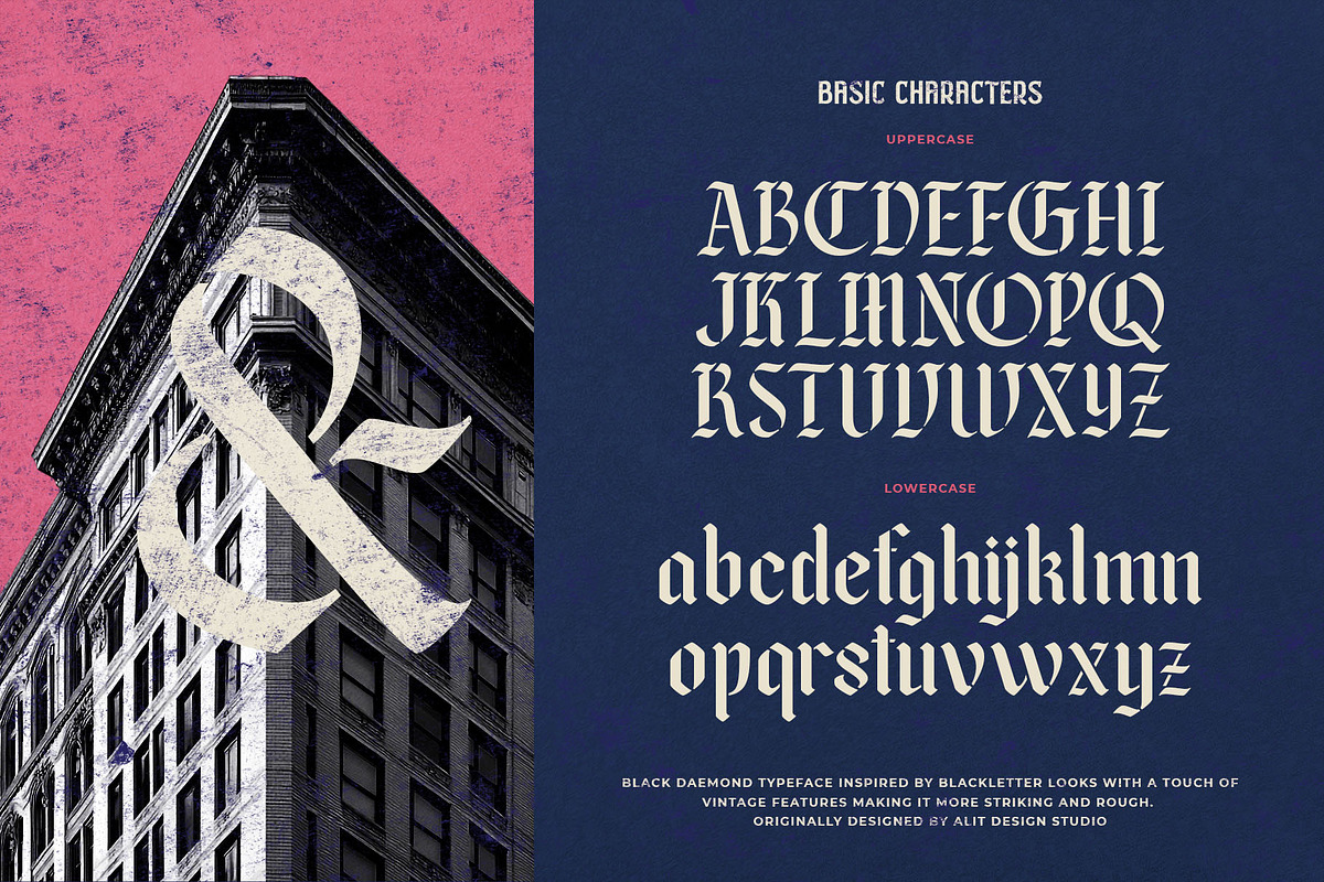Black Deamond Typeface, a Blackletter Font by alit design (Photo 12 of 17)