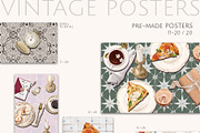 VINTAGE POSTERS creator kit, a Decorative Illustration by Yuliia Lashevska (Thumbnail 11 of 12)