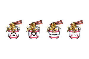 Cute Cartoon Instant Noodles Cup