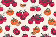 Seamless pattern with tomatoes, a Pattern Graphic by Good Studio (Thumbnail 5 of 9)
