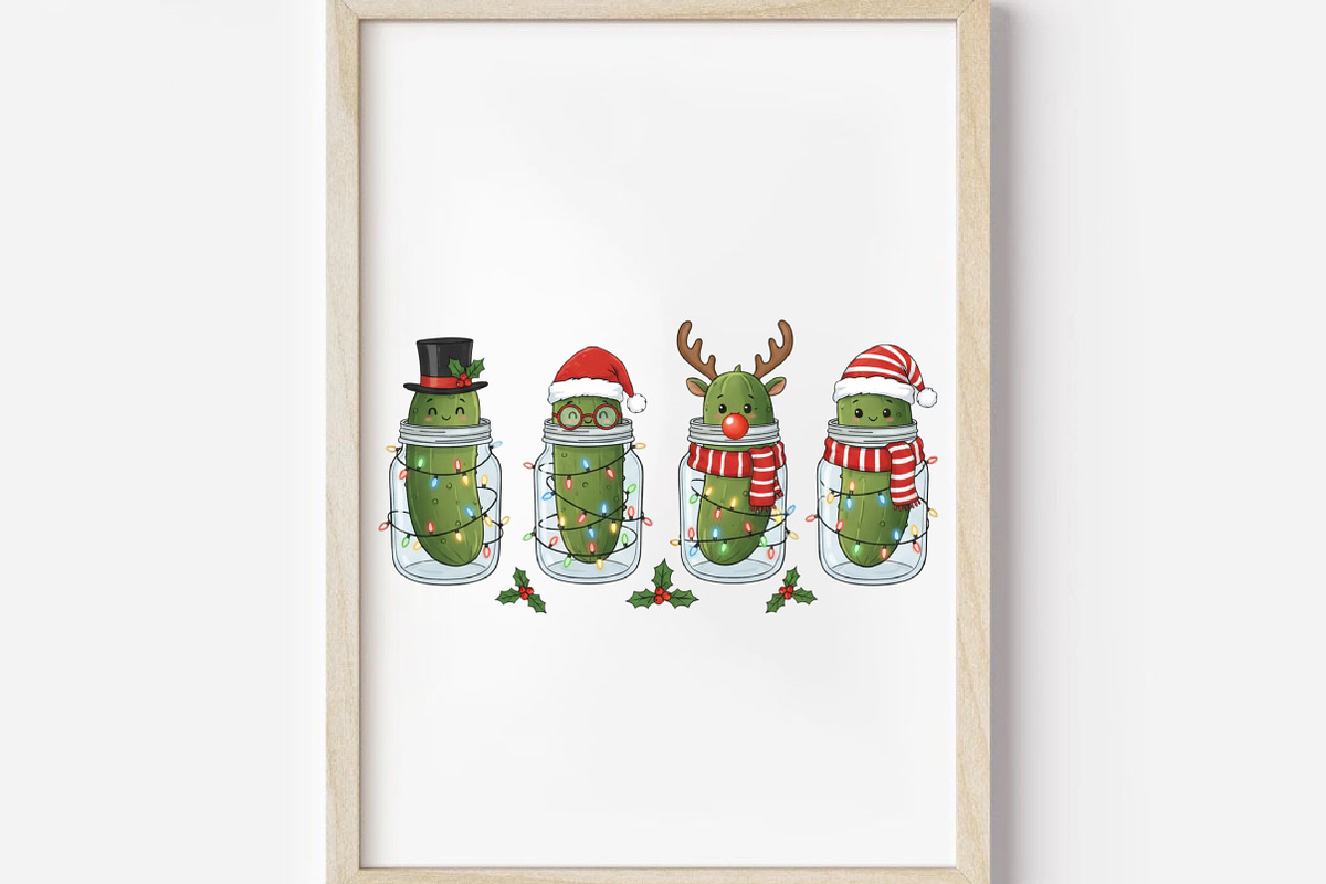 Christmas Pickles PNG, an Illustration by DreamArtGraphic (Photo 2 of 5)