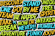 Hustle Mode - Bold Display Typeface, a Sans Serif Font by Debut Studio (Thumbnail 10 of 23)