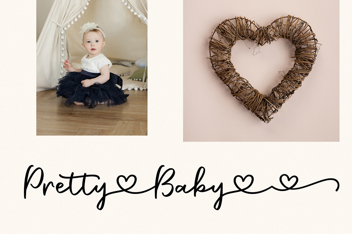 Crowd Heart Script, a Script Font by Siwox Studios (Photo 6 of 10)