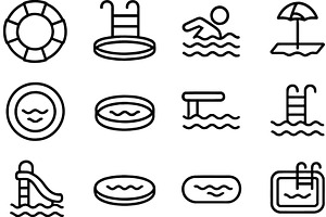 Vector illustration of line icons, a Sport Illustration by ZinetroN